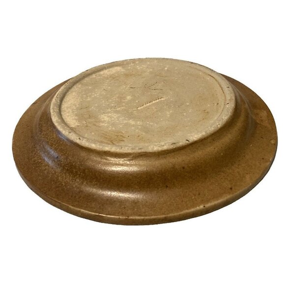 Michael Schlyer 1997 Flat Earth Pottery Southwestern Style Coyote Dog Plate 8" - Picture 5 of 6